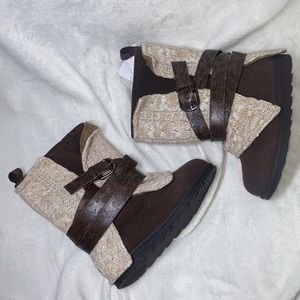 Muk Luks Sweater Wrapped Boots